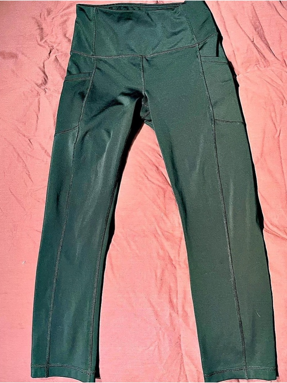 90 DEGREE BY REFLEX Women’s Teal Active Leggings with Side Pockets